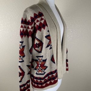 Windsor tribal print open cardigan size small
